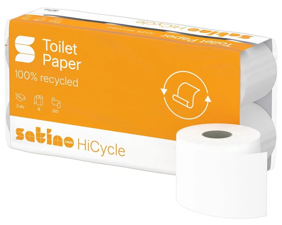 Satino By Wepa Toilettenpapier Hicycle, 3-Lagig, Hochweiß