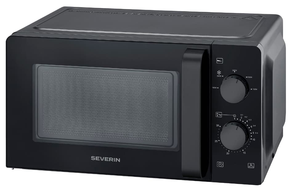 Severin Mikrowelle Mw 7580 S-Wave Solo, 19 Liter, Schwarz