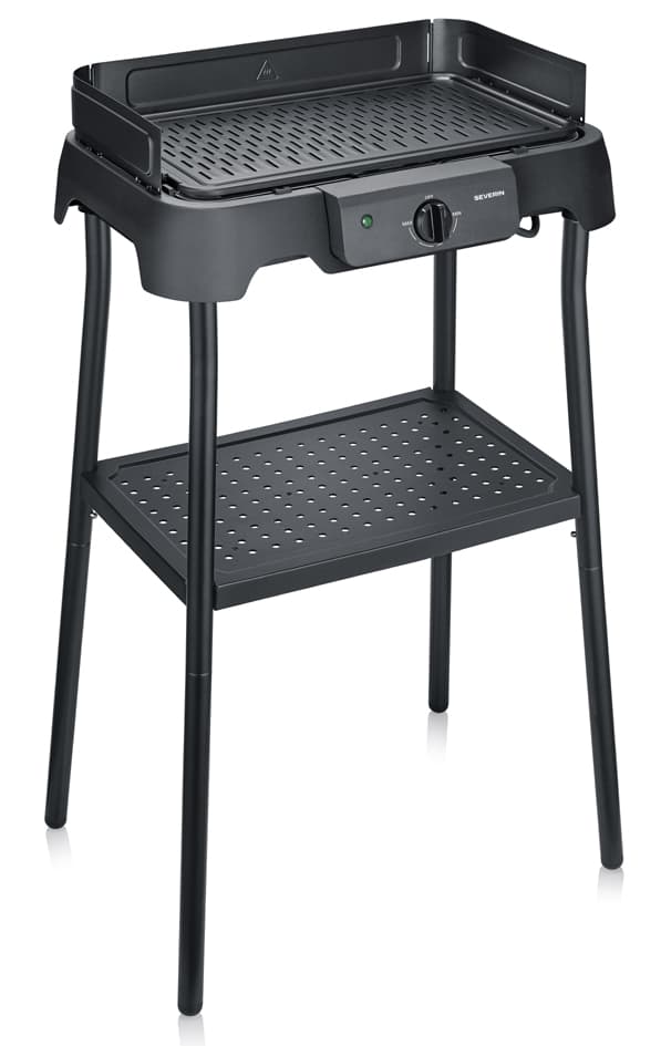 Severin Standgrill Pg 8596, Mit Grillplatte, Schwarz