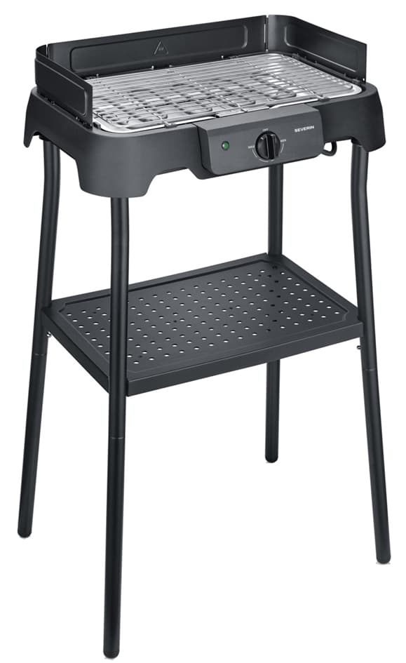 Severin Standgrill Pg 8594, Mit Grillrost, Schwarz