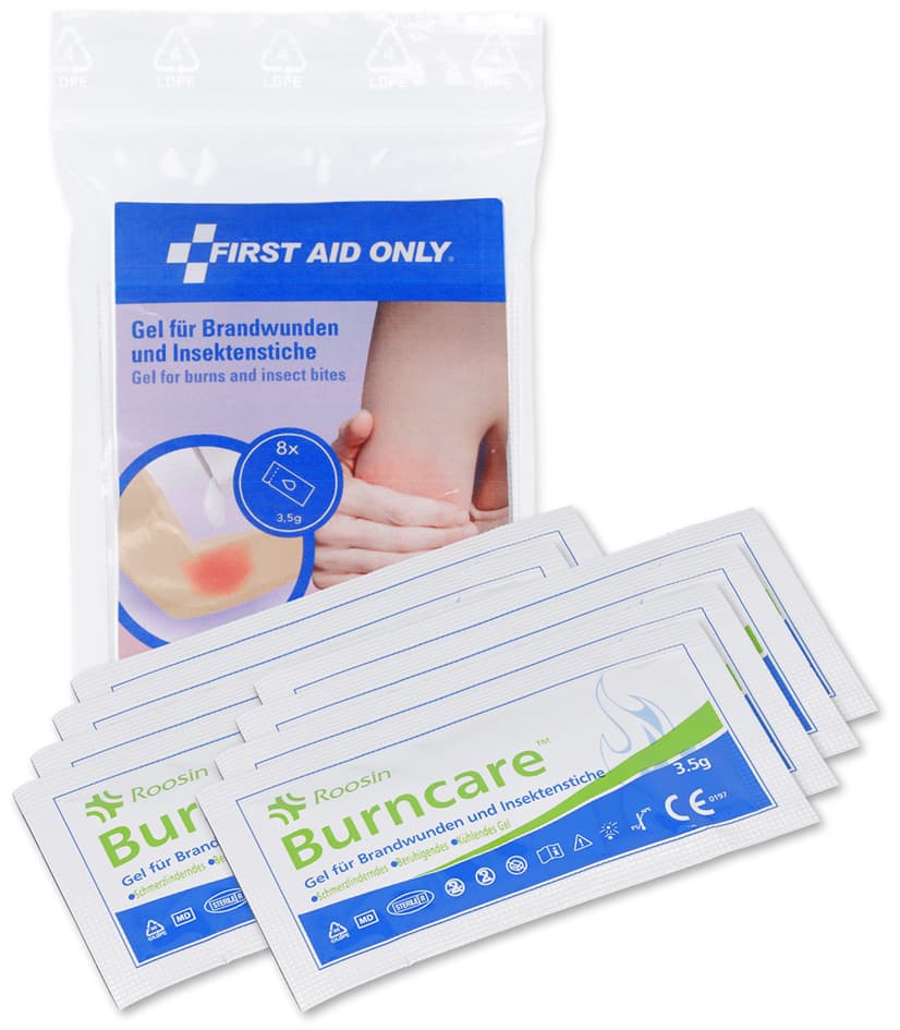 First Aid Only Brandwunden-Gel, 8er Packung