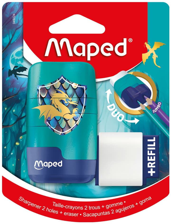 Maped Radierer-Spitzer-Kombi Dragon