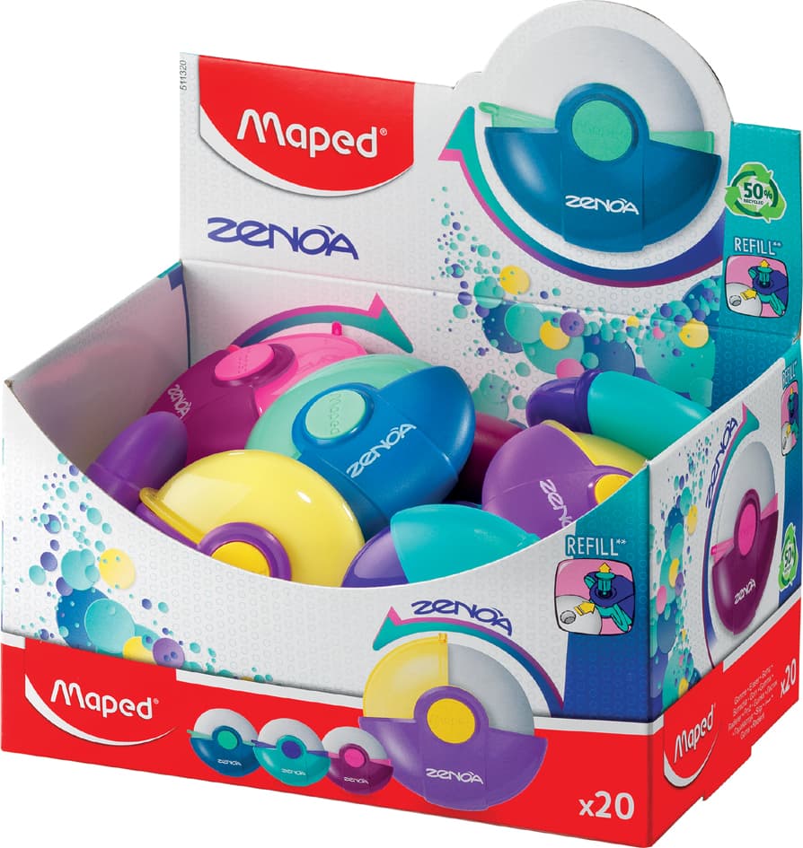 Maped Kunststoff-Radierer Zenoa, 20er Display