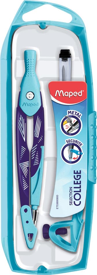 Maped Zirkelkasten College Arctic, 3-Teilig