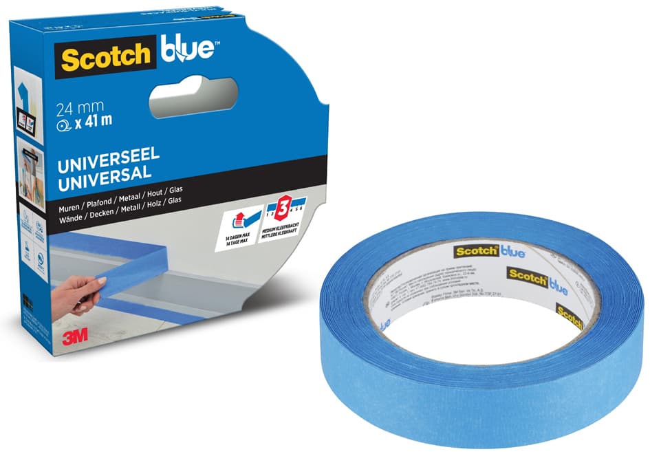 Scotchblue Malerabdeckband , Multi-Surface, , 24 Mm X 41m, 3er