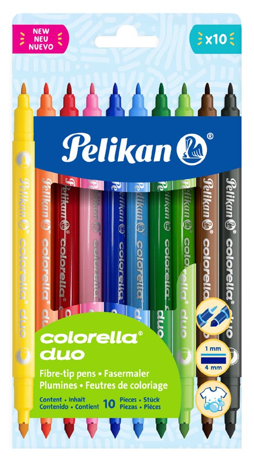 Pelikan Doppel-Fasermaler Colorella Duo, 10er Kartonetui