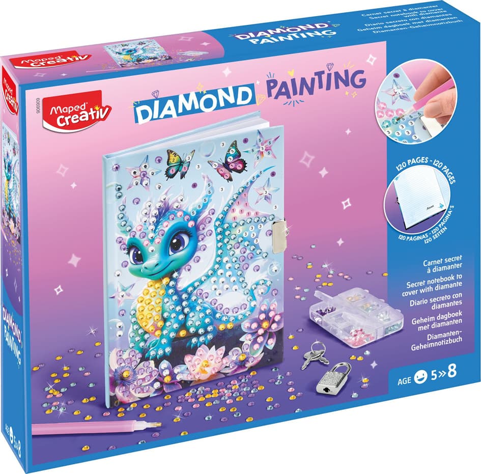 Maped Creativ Tagebuch Diamond Painting, Im Karton