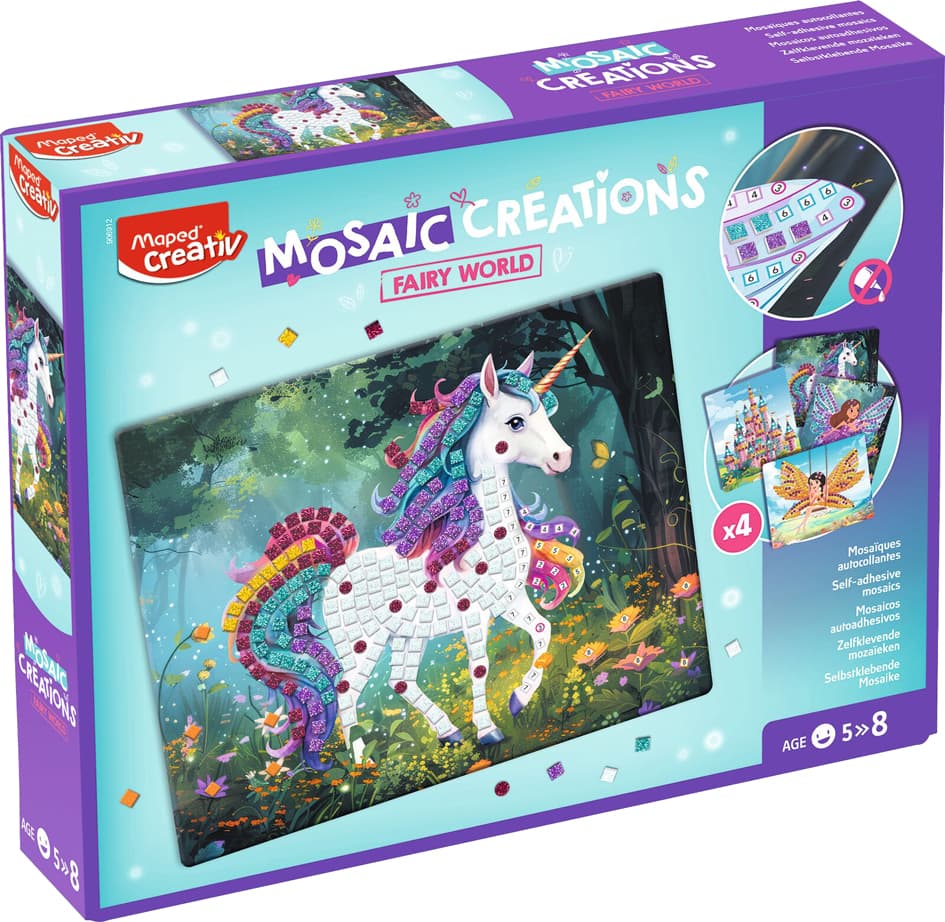 Maped Creativ Mosaik-Set Feenwelt, 12-Teilig