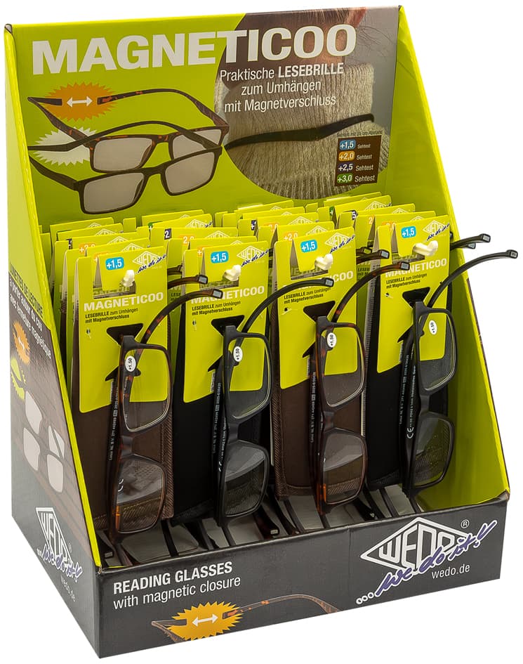 Wedo Lesebrille Magneticoo Mit Magnetverschluss, Display