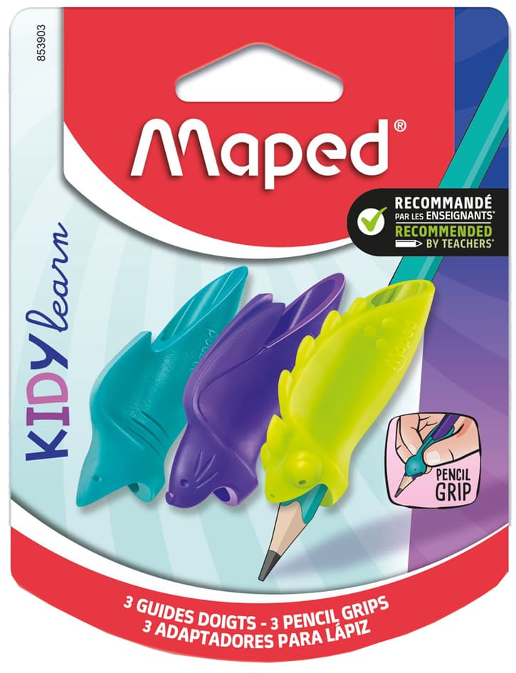 Maped Schreibhilfe Kidy Learn, Tiermotive, 3er Kartonblister