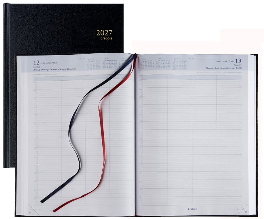 Brepols Buchkalender , Bremax 001,  2027, Schwarz