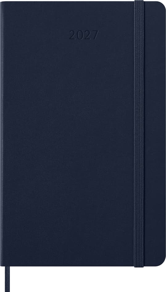 Moleskine Buchkalender 2027, Tage, L/A5, Hardcover, Blau