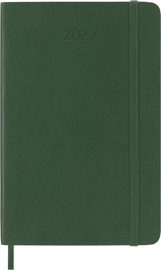 Moleskine Taschenkalender 2027, Wochen, P/A6,Softcover, Grün