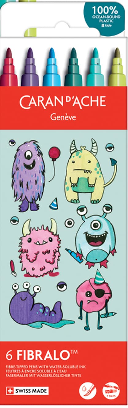 Caran D, Ache Fasermaler Fibralo Kawaii Candy, 6er Set