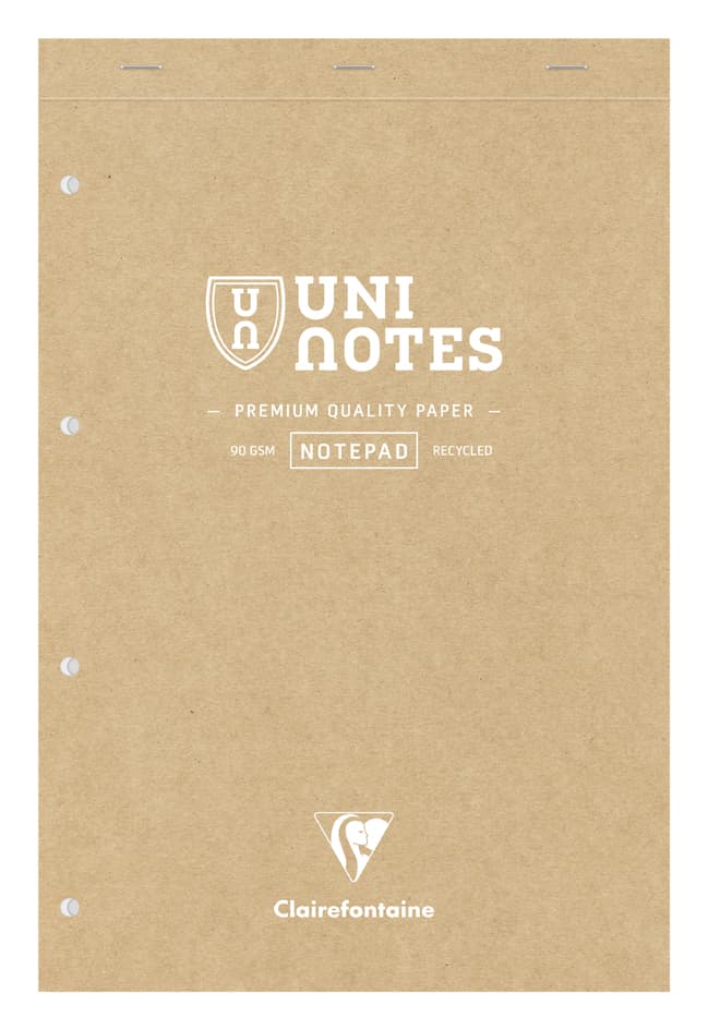Clairefontaine Notizblock Uni Notes, 210 X 318 Mm, Kariert
