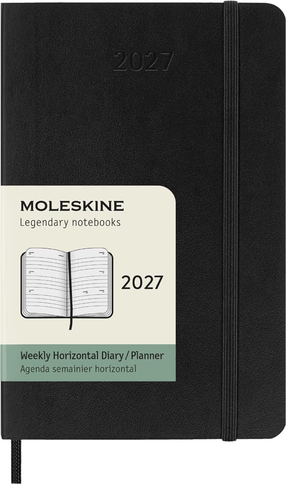 Moleskine Taschenkalender 2027, Wochen, P/A6, Softc.,Schwarz