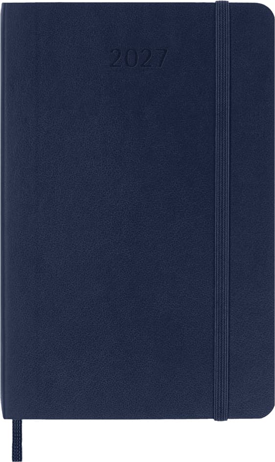 Moleskine Taschenkalender 2027, Wochen, P/A6, Sofcover, Blau