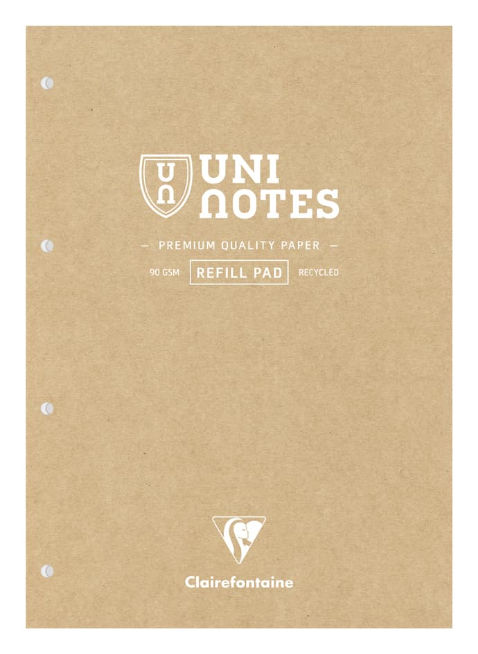Clairefontaine Notizblock Uni Notes, Din A4, Kariert