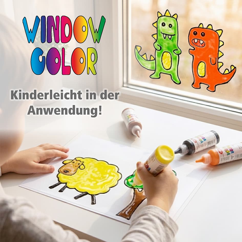 Viva Decor Viva Kids Window Color Set , Easy Start,