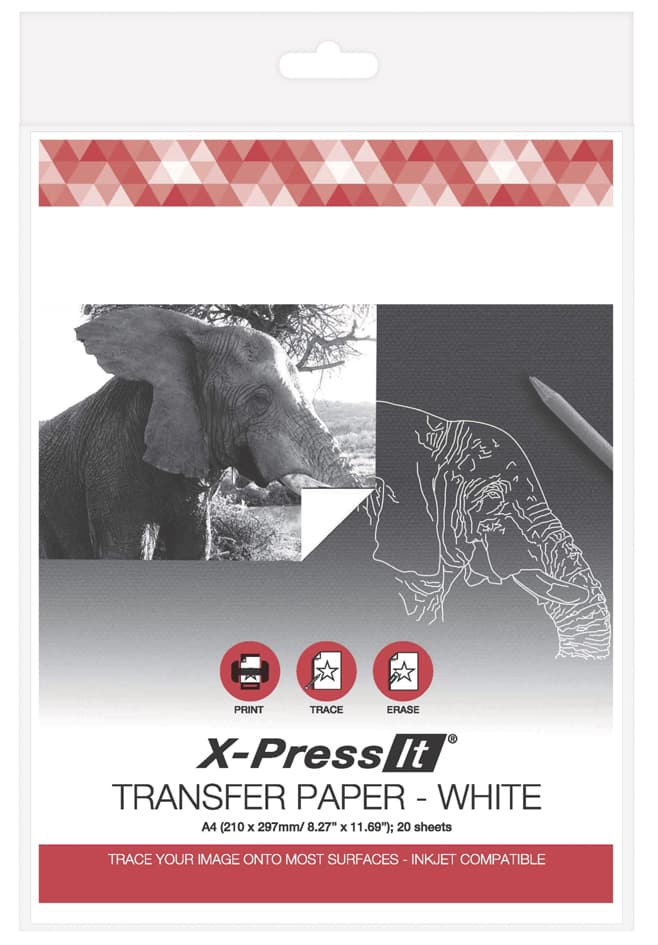 Restposten: Transotype X-Press It Transfer-Papier, Weiß, A4