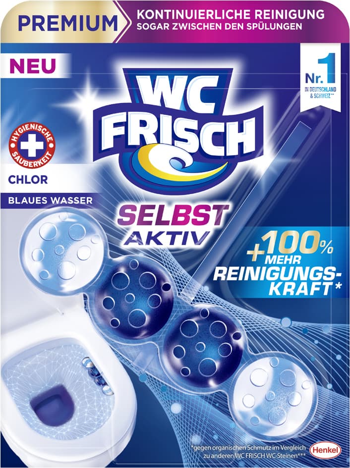 Wc Frisch Selbst Aktiv Wc-Reiniger/Duftspüler Blau Chlor