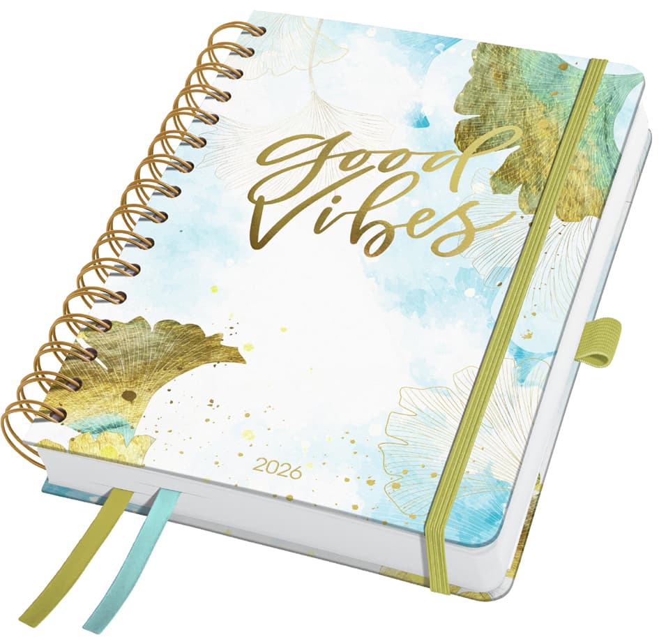 Sigel Buchkalender Jolie , Good Vibes, 2027, A5