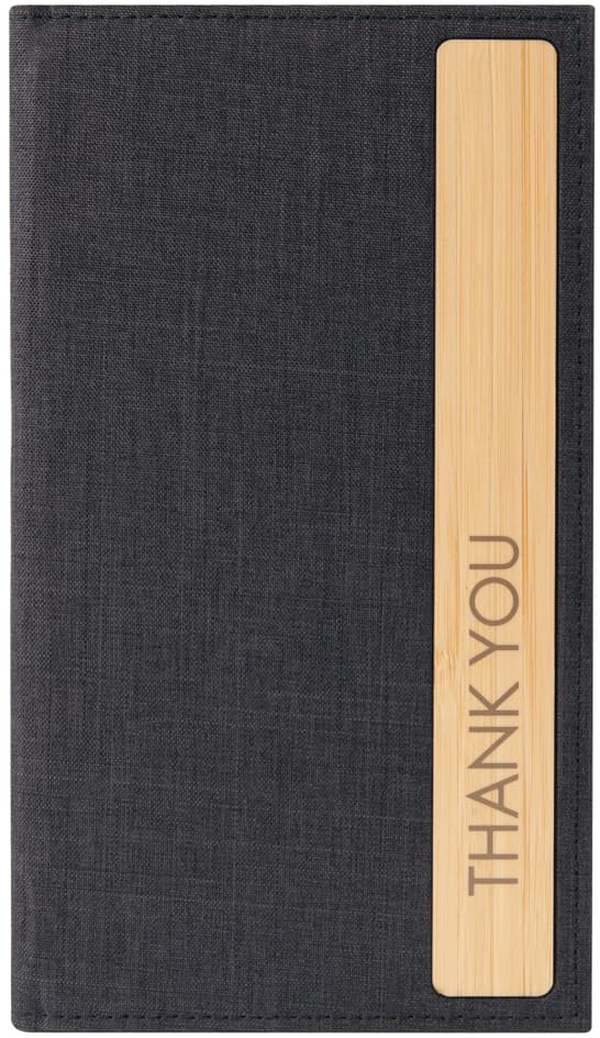 Sigel Rechnungsmappe Mit Siebdruck, Dunkelgrau/Beige