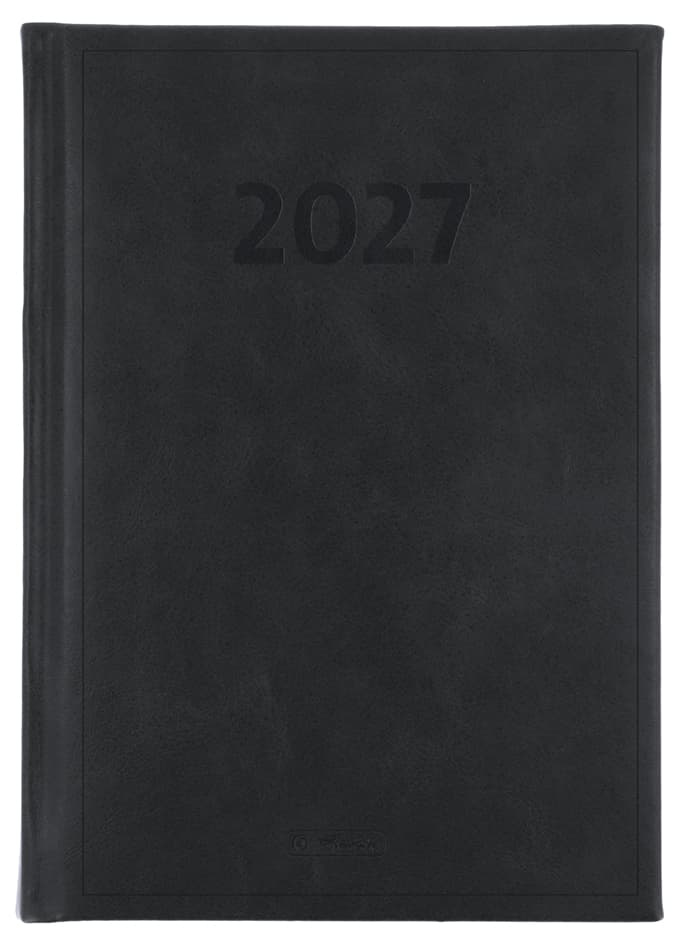 Herlitz Buchkalender Cheftimer 2027, A5, Schwarz