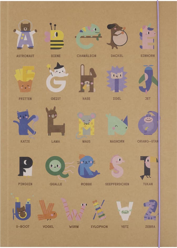 Folia Zeichnungsmappe , Abc, , Karton, Din A3