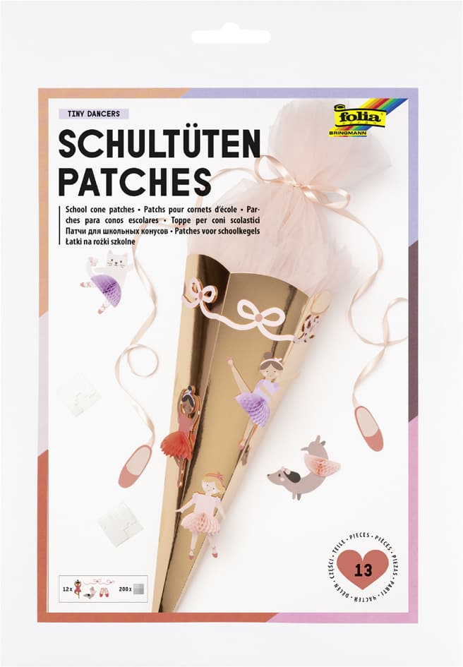 Folia Schultüten Patches , Tiny Dancers, , 13 Teile