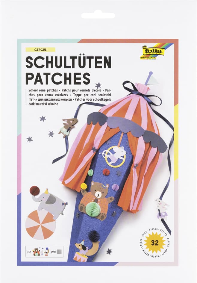 Folia Schultüten Patches , Circus, , 32 Teile