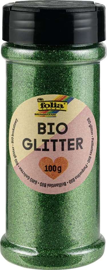 Folia Bio Glitter, 100 G, Grün