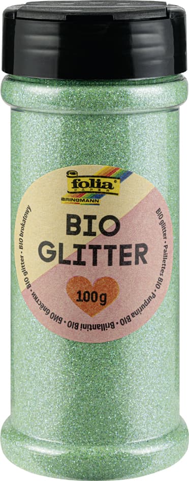 Folia Bio Glitter, 100 G, Irsisierend Mint