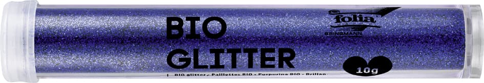 Folia Bio Glitter, Röhrchen, 10 G, Blau