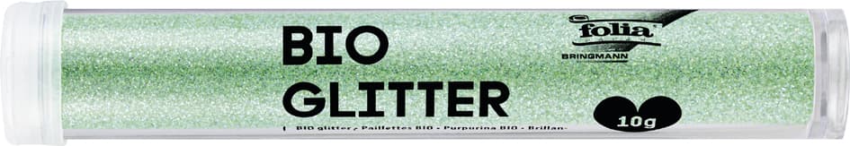 Folia Bio Glitter, Röhrchen, 10 G, Irisierend Mint