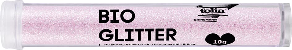 Folia Bio Glitter, Röhrchen, 10 G, Irisierend Rosa