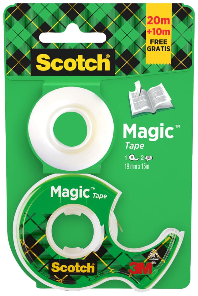 Scotch Klebefilm Magic, Im Handabroller, Promo Pack
