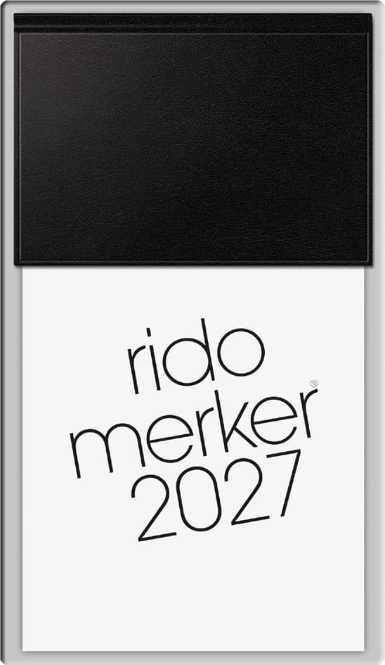 Rido Idé Tischkalender , Merker Miradur, , 2027, Schwarz