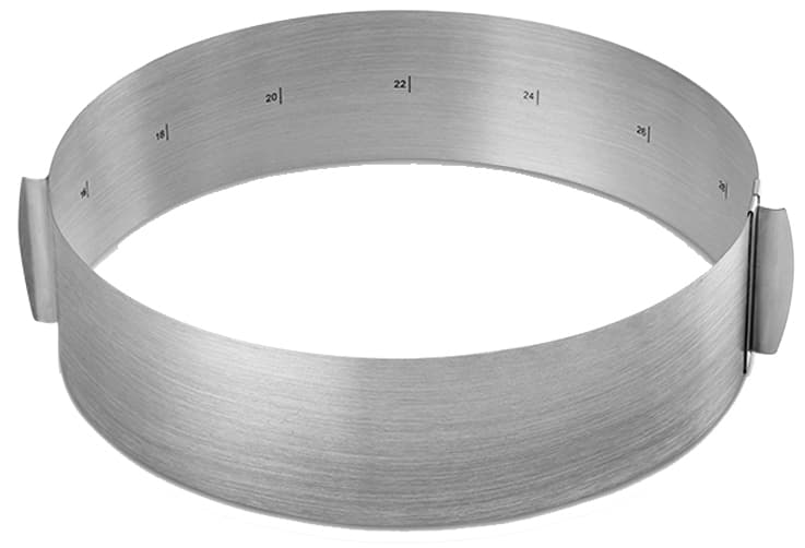 Metaltex Tortenring, Rund, Edelstahl, Verstellbar