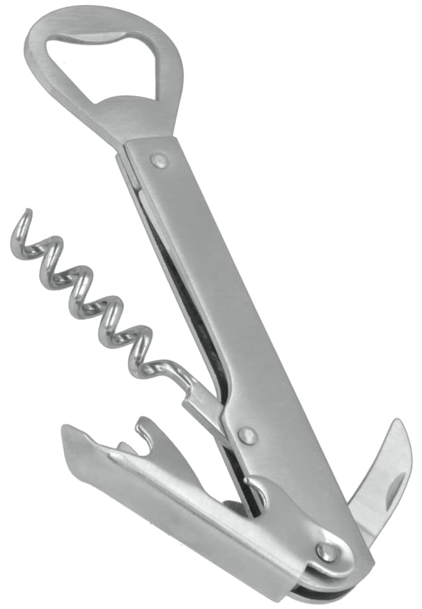 Metaltex Kellner-Korkenzieher 5in1, Aus Edelstahl, Silber