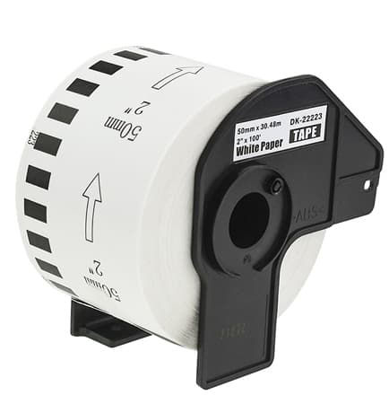 Restposten: Rillprint Endlos-Etiketten Papier, Weiß, 62 Mm X