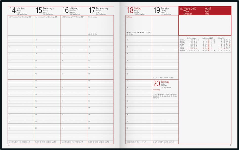 Rido Idé Buchkalender , Managerkalender Tm Belnova, , 2027