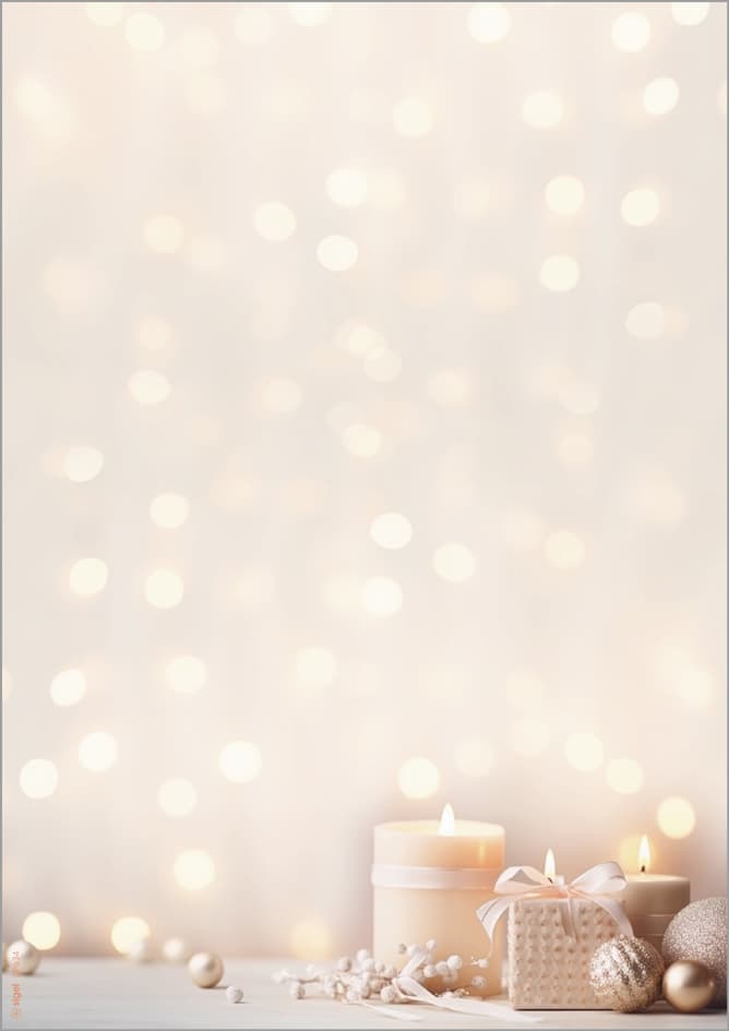 Sigel Weihnachts-Motiv-Papier , Golden Glow, , A4, 90 G/Qm