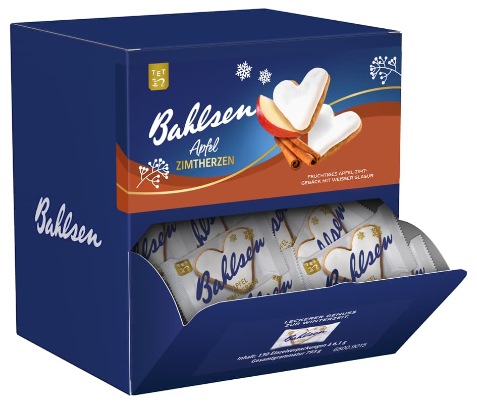 Bahlsen Apfel-Zimt-Herzen, Im Displaykarton