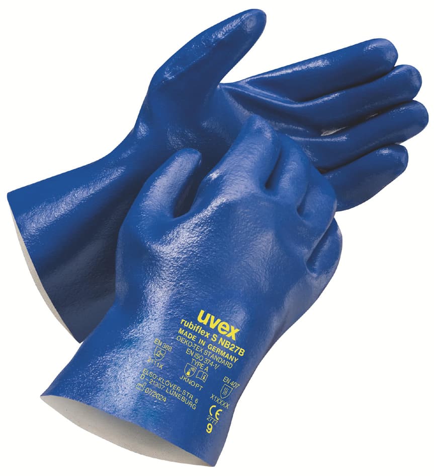 Uvex Chemikalien-Schutzhandschuh Rubiflex Nb 27 B, Gr.9