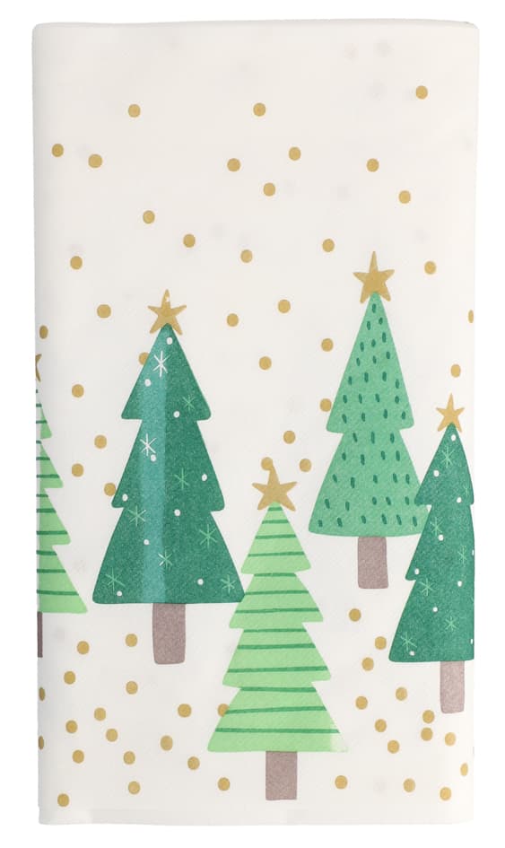 Papstar Weihnachts-Tischdecke , Winter Trees,