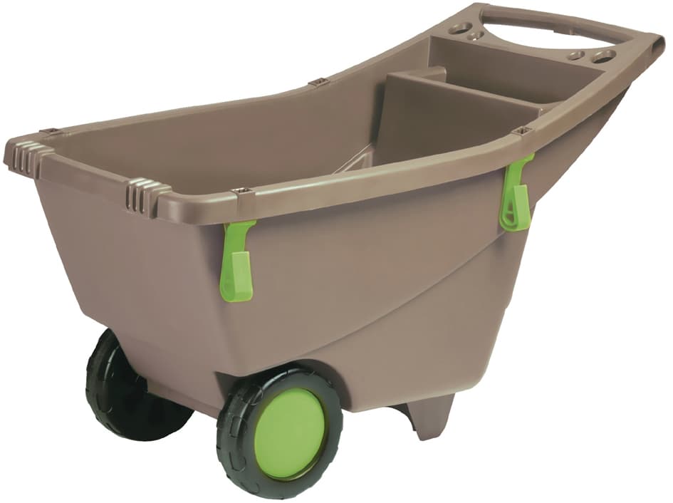 Eda Gartenschubkarre, 140 Liter, Braun / Grün
