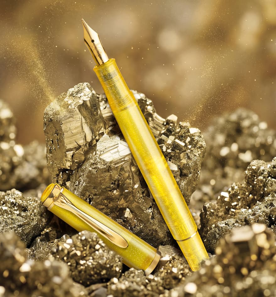 Pelikan Füllhalter M 200 Pyrite, Federbreite: F