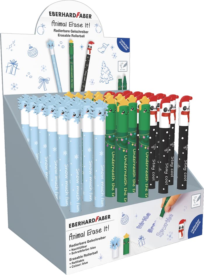 Eberhard Faber Gelschreiber Animal Erase It! Winter, 36er