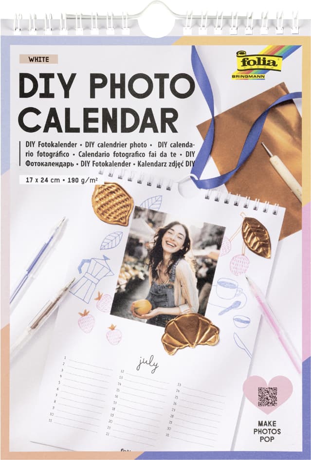 Folia Diy Fotokalender, 170 X 240 Mm, Weiß